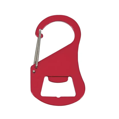 Customizable Aluminum Bottle 0pener With Carabiner