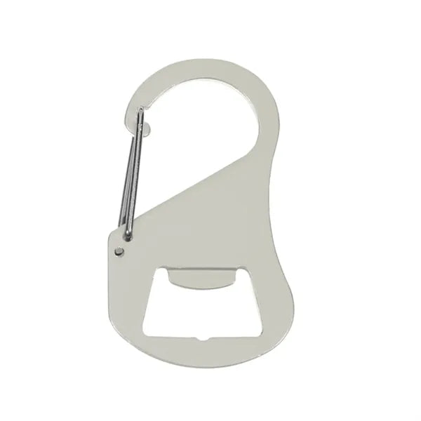 Customizable Aluminum Bottle 0pener With Carabiner