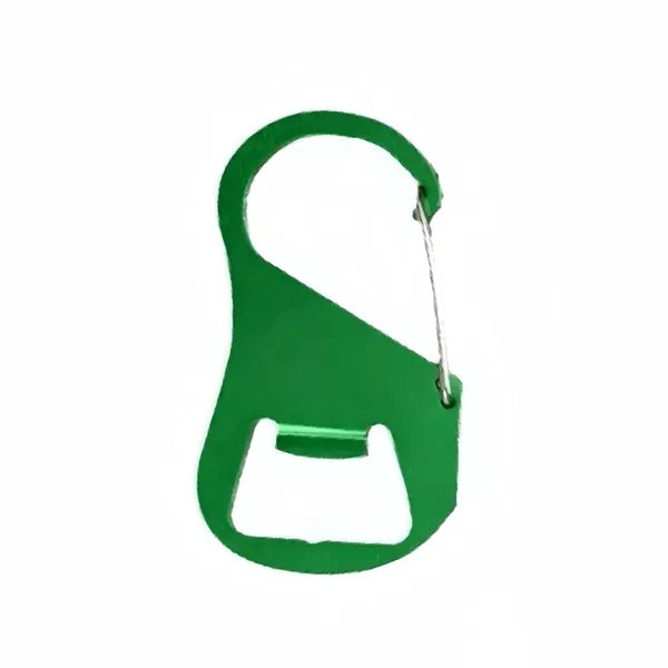 Customizable Aluminum Bottle 0pener With Carabiner