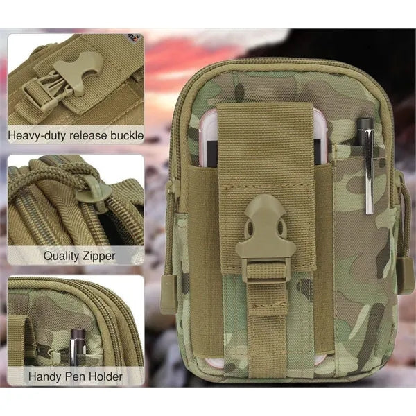 Tactical Waist Belt Bag Molle Edc Pouch Tool Organizer