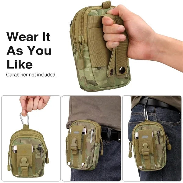 Tactical Waist Belt Bag Molle Edc Pouch Tool Organizer