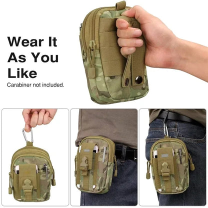 Tactical Waist Belt Bag Molle Edc Pouch Tool Organizer