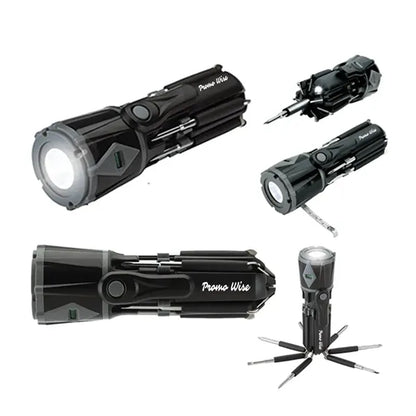 8 in 1 Multi-Functional Screwdriver with Flashlight