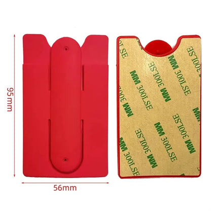 U-Shaped Silicone Phone Card Holder