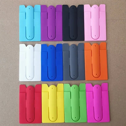 U-Shaped Silicone Phone Card Holder