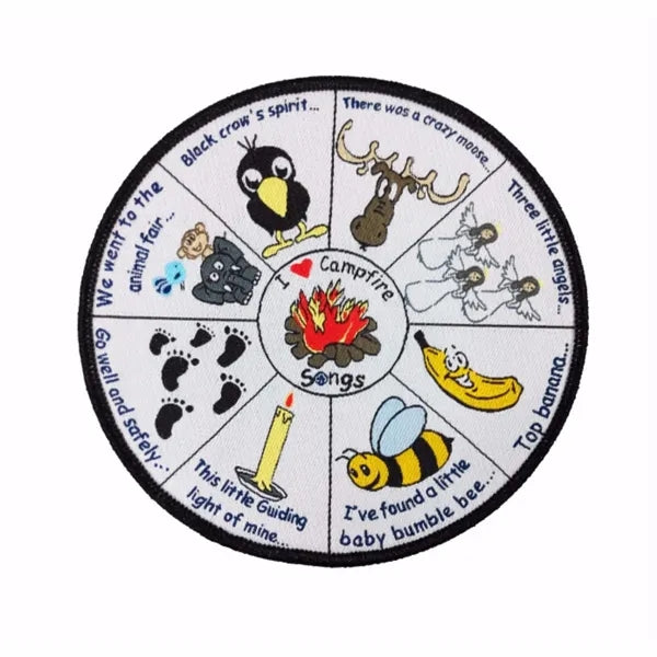 5.5 inches - 100% Custom Embroidered Patches  - Hook & Loop