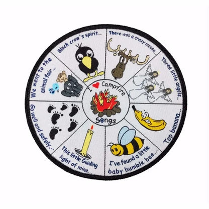 5.5 inches - 100% Custom Embroidered Patches  - Hook & Loop