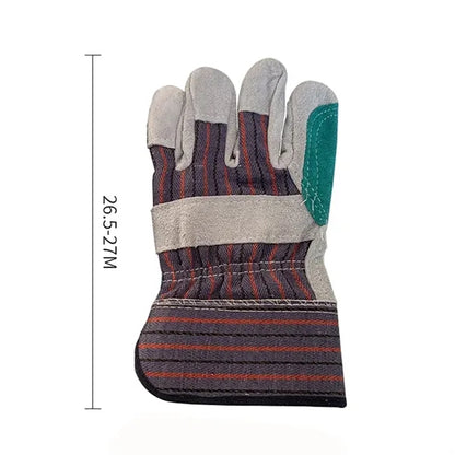 Suede Cowhide Safety Work Gloves