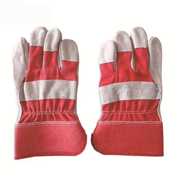 Suede Cowhide Safety Work Gloves