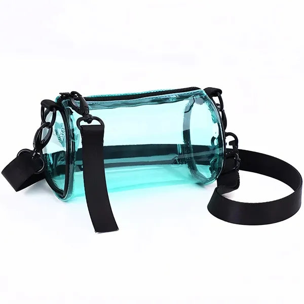 Women Personalized Travel PVC Clear Crossbody Purse Bags