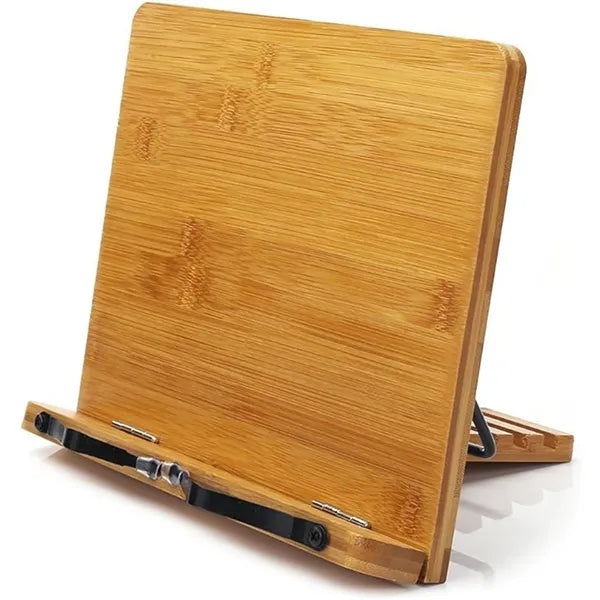 Portable Adjustable Foldable Bookstand Bamboo Book Holder