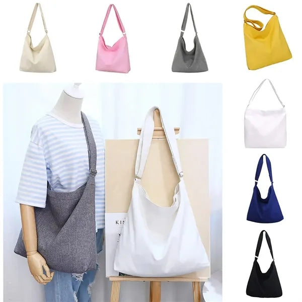 Large Size Canvas Shoulder Bag