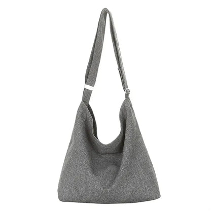 Large Size Canvas Shoulder Bag