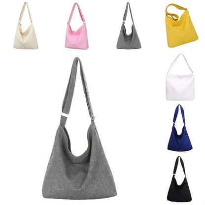 Large Size Canvas Shoulder Bag