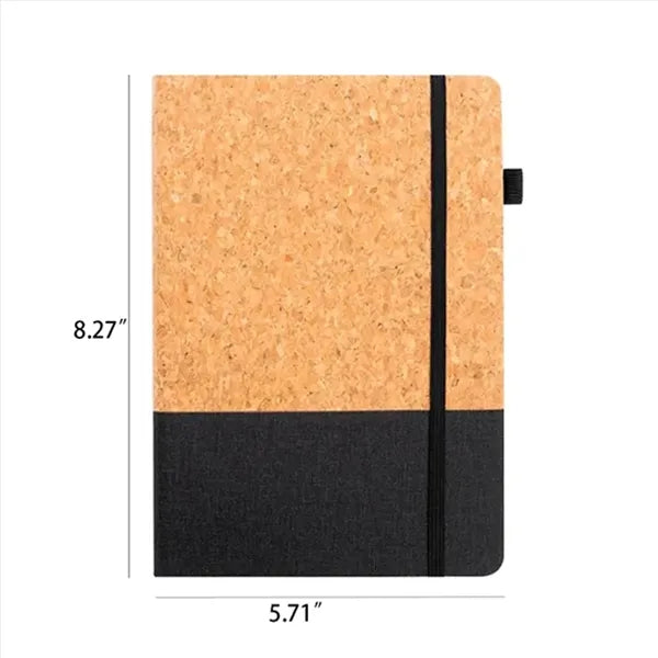 Eco Friendly Cork Gift Soft Wood Notebook Set with Pen