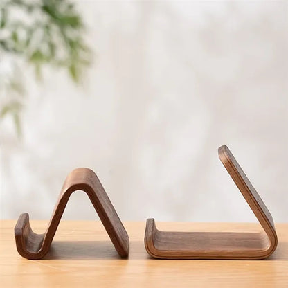 Solid Wood Creative Phone Stand Desktop Support Universal