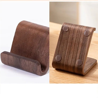 Solid Wood Creative Phone Stand Desktop Support Universal