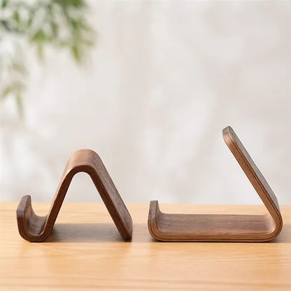 Solid Wood Creative Phone Stand Desktop Support Universal