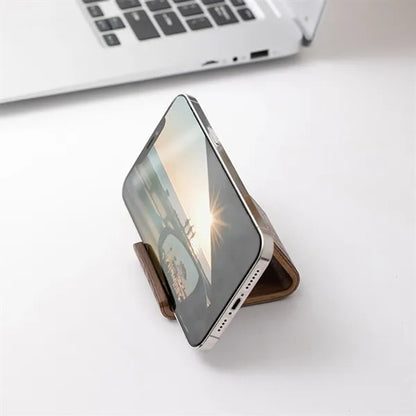 Solid Wood Creative Phone Stand Desktop Support Universal