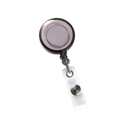 Translucent Retractable Back Buckle Badge Clip Reel Wheel