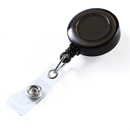 Translucent Retractable Back Buckle Badge Clip Reel Wheel