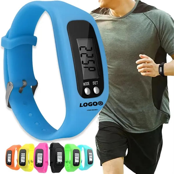 Customized Silicone Electronic Watch Bracelet Pedometer