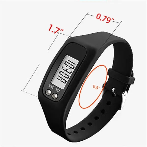 Customized Silicone Electronic Watch Bracelet Pedometer