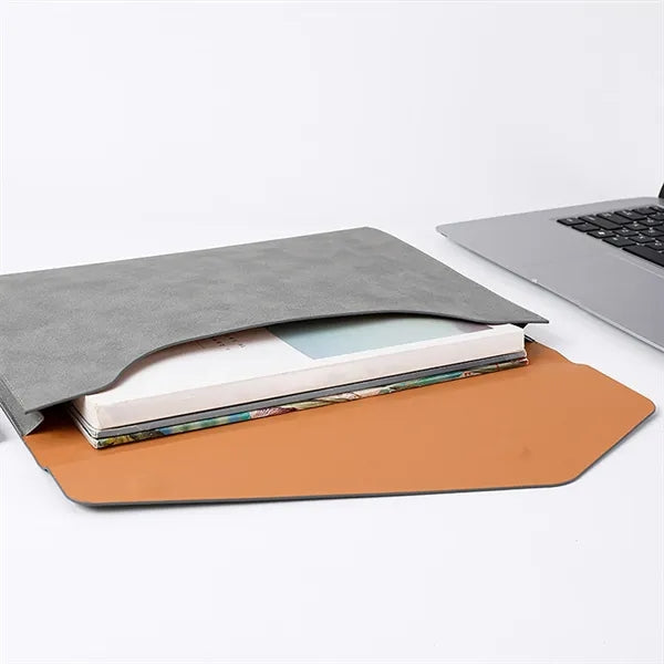 Business PU Leather Document Bag Archive Data File Storage