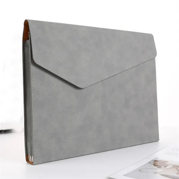 Business PU Leather Document Bag Archive Data File Storage
