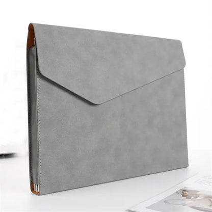 Business PU Leather Document Bag Archive Data File Storage