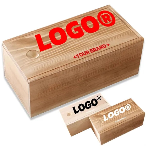 Vintage Keepsake Storage Wooden Gift Box With Slide Lid