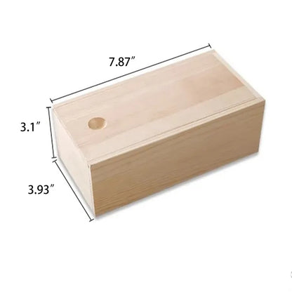 Vintage Keepsake Storage Wooden Gift Box With Slide Lid