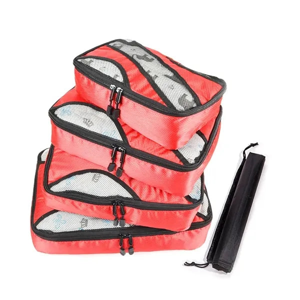 Custom 4 Set Durable Travel Luggage Packing Organizers