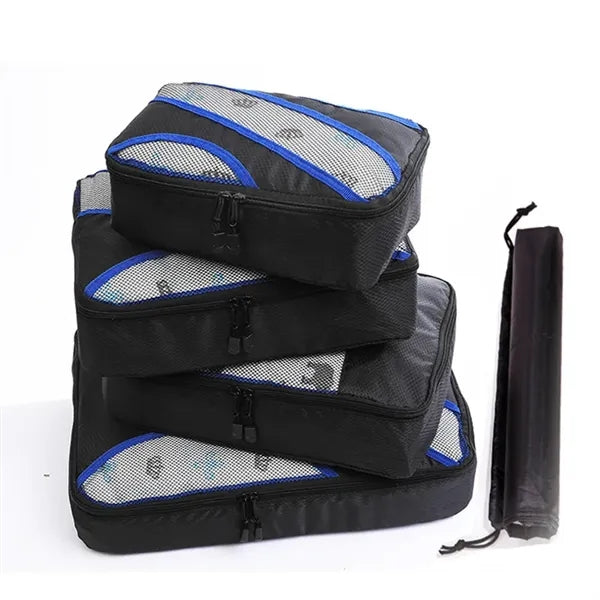 Custom 4 Set Durable Travel Luggage Packing Organizers
