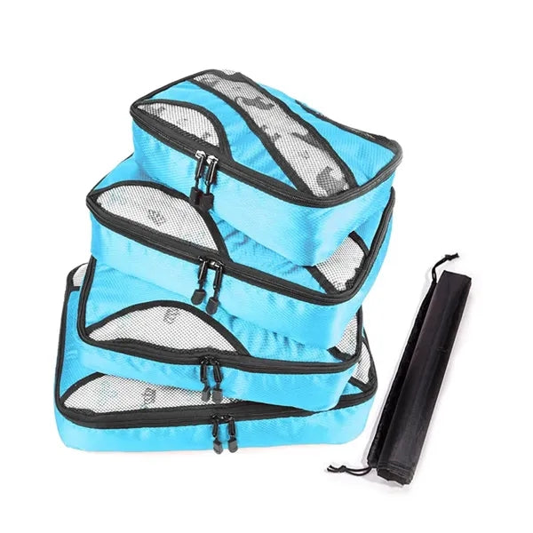 Custom 4 Set Durable Travel Luggage Packing Organizers