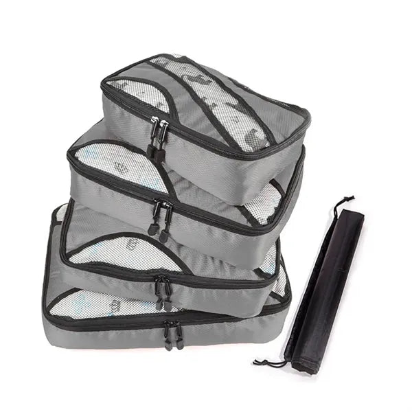 Custom 4 Set Durable Travel Luggage Packing Organizers