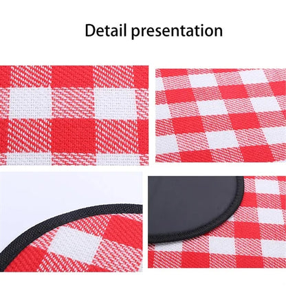 Thick Leather Strap Outdoor Picnic Camping Waterproof Mat