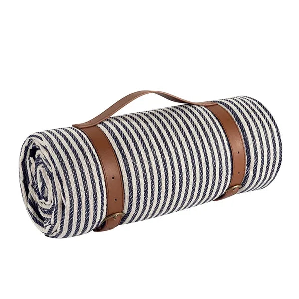 Thick Leather Strap Outdoor Picnic Camping Waterproof Mat