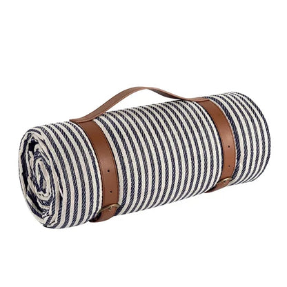 Thick Leather Strap Outdoor Picnic Camping Waterproof Mat