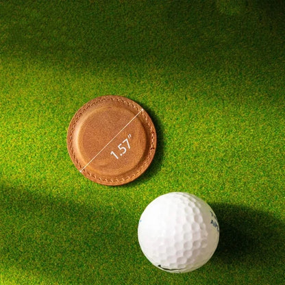 Personalized Leather Golf Ball Markers Unique Customizable