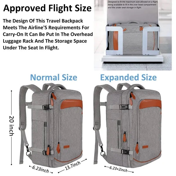 40L Airline Approved Travel Backpacks with 3 Packing Cubes