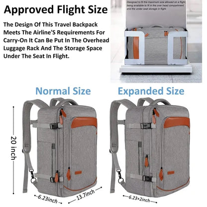 40L Airline Approved Travel Backpacks with 3 Packing Cubes