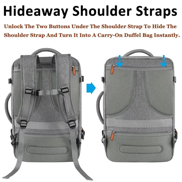 40L Airline Approved Travel Backpacks with 3 Packing Cubes