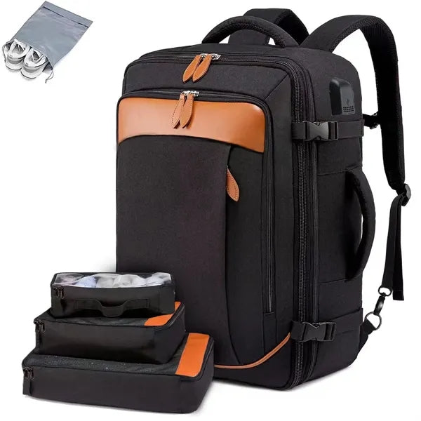 40L Airline Approved Travel Backpacks with 3 Packing Cubes
