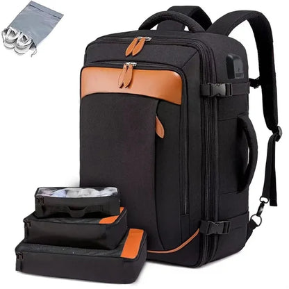 40L Airline Approved Travel Backpacks with 3 Packing Cubes