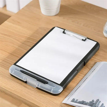 Multifunctional Waterproof File Box With Writing Board Clip