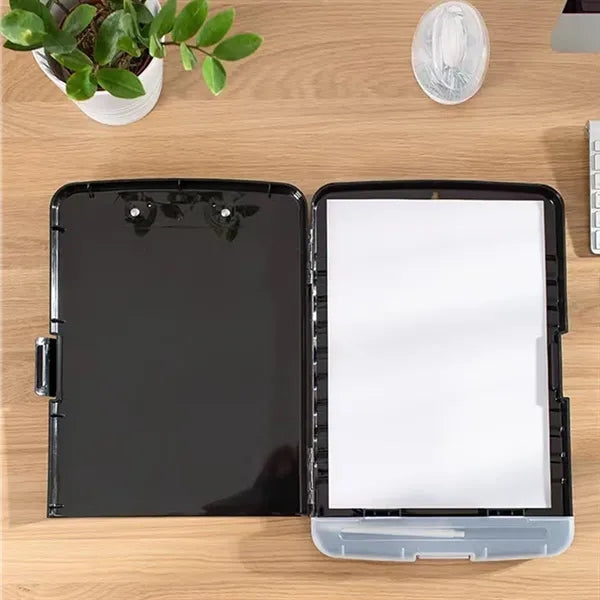 Multifunctional Waterproof File Box With Writing Board Clip