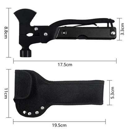 16 in 1 Outdoor Hatchet Multitool Portable Survival Hammer