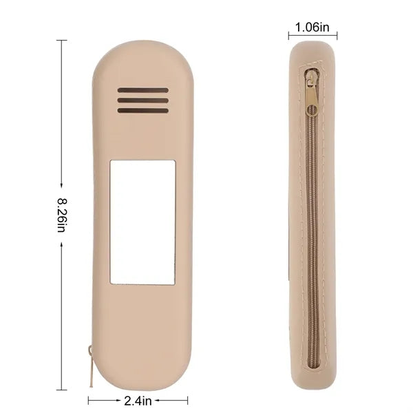 Silicone Portable Makeup Brush Organizer Cosmetic Mirror