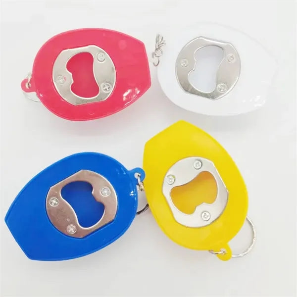 Flashlight Helmet Keychain With Bottle Opener